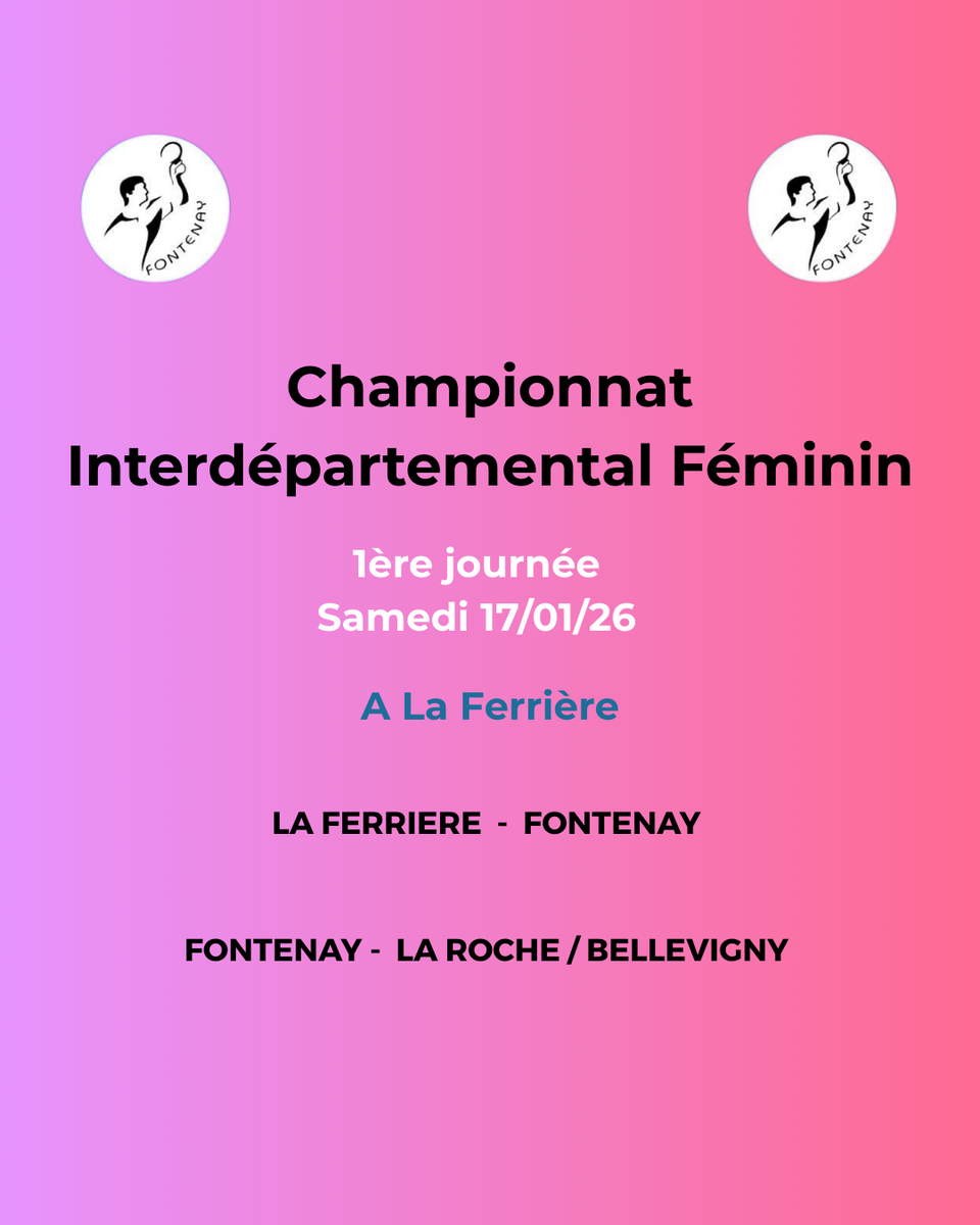 Championnat interdépartemental Féminin 1ère journée