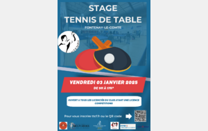 Stage tennis de table Fontenay-le-Comte