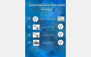 6ème journée de championnat Séniors