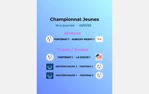 Championnat jeunes 1ère journée