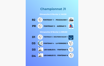 1ère journée de championnat