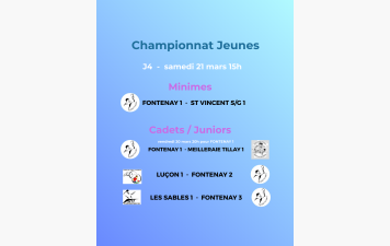 Championnat jeunes 4ème journée