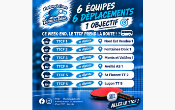 1ère journée de championnat Séniors