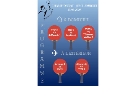 Championnat 4ième journée séniors