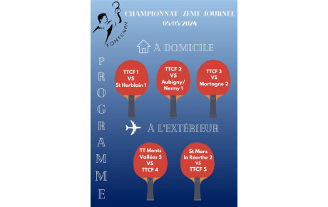 Championnat 7ième journée séniors