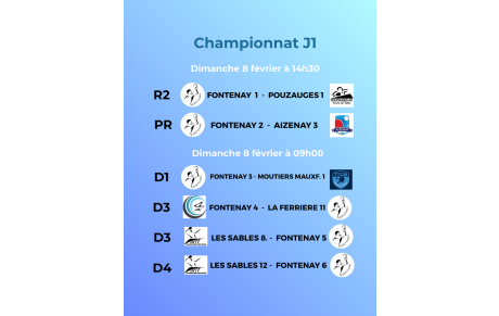1ère journée de championnat
